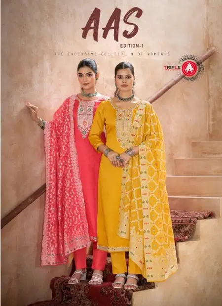 Aas Edition 1 By Triple Aaa Jam Cotton Wholesale Dress Material Suppliers In Mumbai